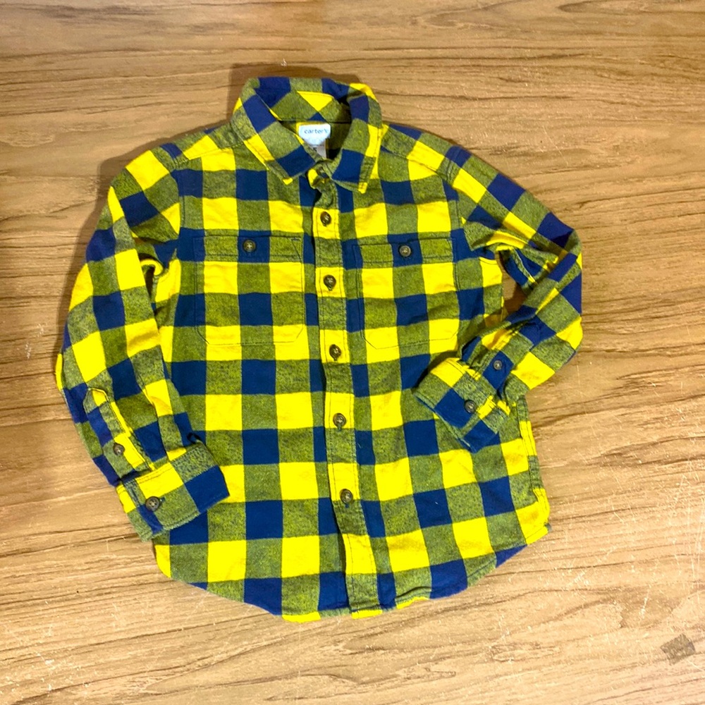 Carters flannel size 5